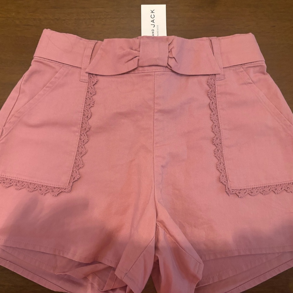 Janie and Jack Pink Bow Detail Shorts